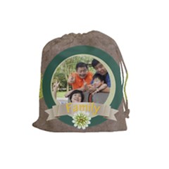 family - Drawstring Pouch (Large)