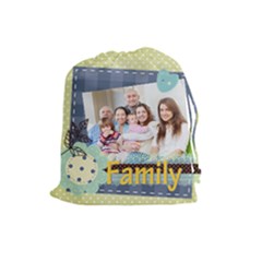 family - Drawstring Pouch (Large)