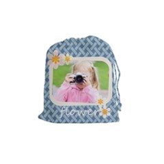 flower kids - Drawstring Pouch (Medium)