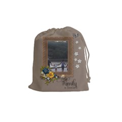 Drawstring Pouch (M): Family is Forever - Drawstring Pouch (Medium) Drawstring Pouch (M): Family is Forever - Drawstring Pouch (Medium)