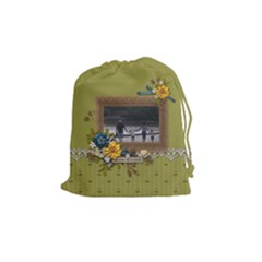 Drawstring Pouch (M): Together as a Family2 - Drawstring Pouch (Medium)