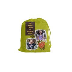 Drawstring Pouch (S) : Keep Calm - Drawstring Pouch (Small)