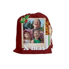christmas - Drawstring Pouch (Large)
