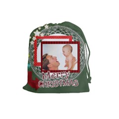 christmas - Drawstring Pouch (Large)