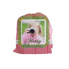 christmas - Drawstring Pouch (Large)