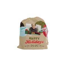 merry christmas - Drawstring Pouch (Small)
