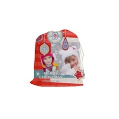 merry christmas - Drawstring Pouch (Small)