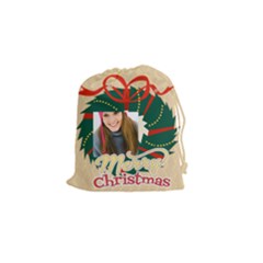 merry christmas - Drawstring Pouch (Small)