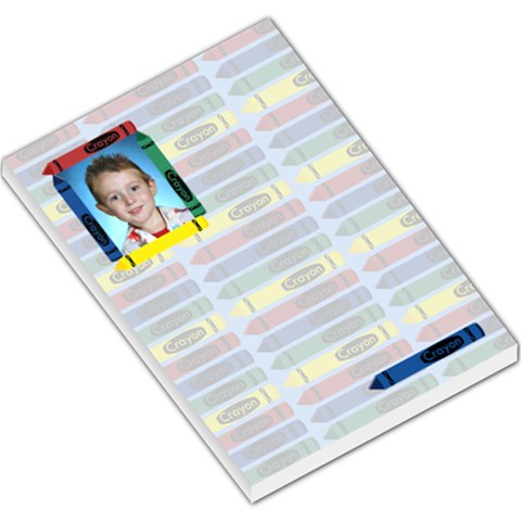 Crayon Large Memo Pad By Chere s Creations
