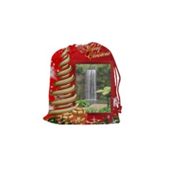 Merry Christmas Drawstring Pouch (small)