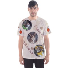 I Love my Chihuahhua Full print T-Shirt - Men s Sport Mesh Tee