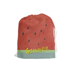 Watermelon - Drawstring Pouch (Large)