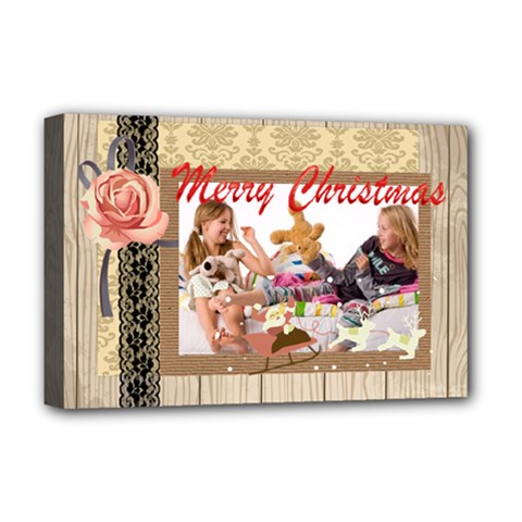 merry christmas - Deluxe Canvas 18  x 12  (Stretched)