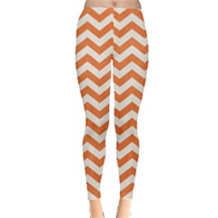 orange chevron pants - Everyday Leggings 