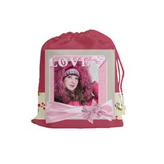 love - Drawstring Pouch (Large)