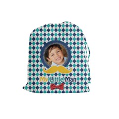 Drawstring Pouch (L): Little Man - Drawstring Pouch (Large)