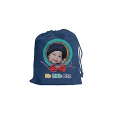 Drawstring Pouch (S) : Little Man2 - Drawstring Pouch (Small)