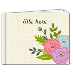 7x5 Brag Book: Ranunculus Flowers- Any Theme