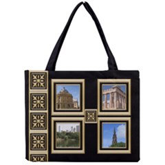 Blackand Gold Full Tiny Tote - Mini Tote Bag