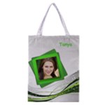 Green and Silver Classic Tote Bag