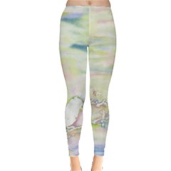 Watercolor Bird Leggings - Everyday Leggings 