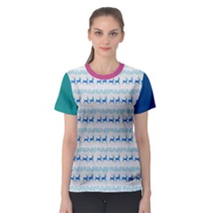 just reindeers - Women s Sport Mesh T-Shirt
