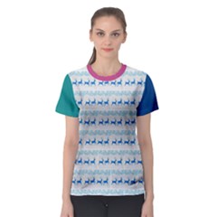 just reindeers - Women s Sport Mesh Tee