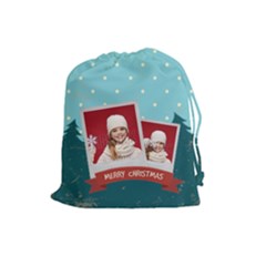 xmas - Drawstring Pouch (Large)