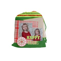 xmas - Drawstring Pouch (Large)