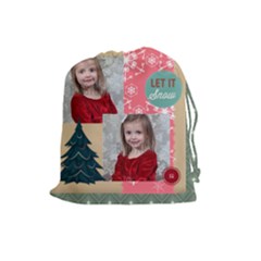 xmas - Drawstring Pouch (Large)