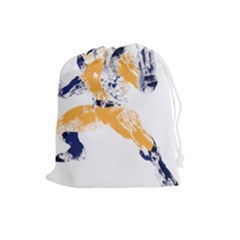 Splatter Heroes Wolverine Plain Drawstring Pouch (large) by geekdom