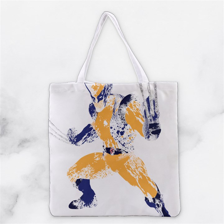 Splatter Heroes Wolverine Plain All Over Print Grocery Tote Bag