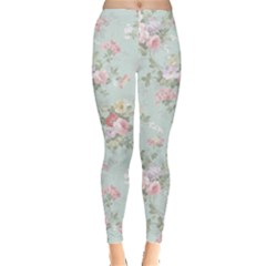 aqua tea rose leggings - Everyday Leggings 