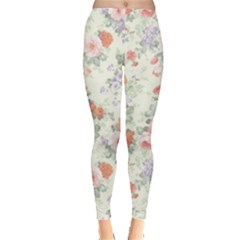 white tearose leggings - Everyday Leggings 