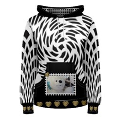 Black and White Womens Hoodie - Women s Pullover Hoodie