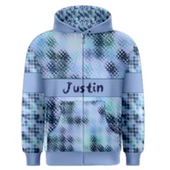 Metal Stamp Mens Zipper Hoodie