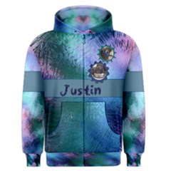 Stained Glass Mens Zipper Hoodie