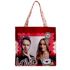 love - Zipper Grocery Tote Bag