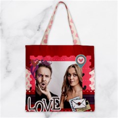 love - Zipper Grocery Tote Bag
