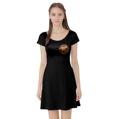 Short Sleeve Skater Dress Front