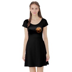 blackcreek retriever club - Short Sleeve Skater Dress