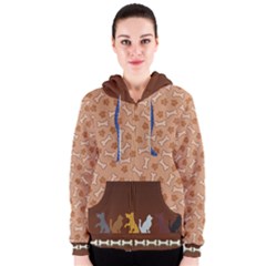 Dog zip hoody, women - Women s Zipper Hoodie