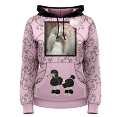 Poodle Womens Pullover Hoodie