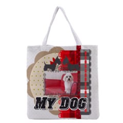 pet dog - Grocery Tote Bag