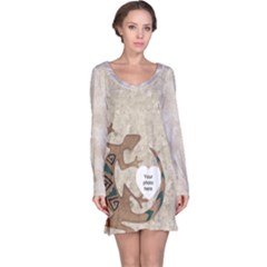 Tropical Long Sleeve Nightdress