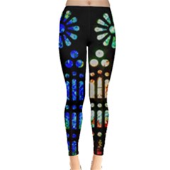 gaudi stained glass green-blue - Leggings 