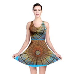 Gaudi stained glass skater - Reversible Skater Dress