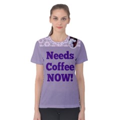 Purple Coffee Tee - Women s Cotton T-Shirt