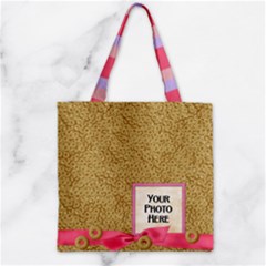 Foodie Zipper Tote 2 - Zipper Grocery Tote Bag