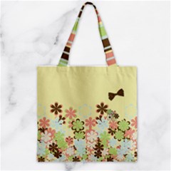 Zipper Grocery Tote Bag 